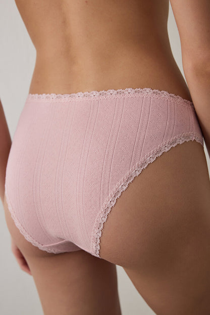 Pembe Pointel Slip Külot