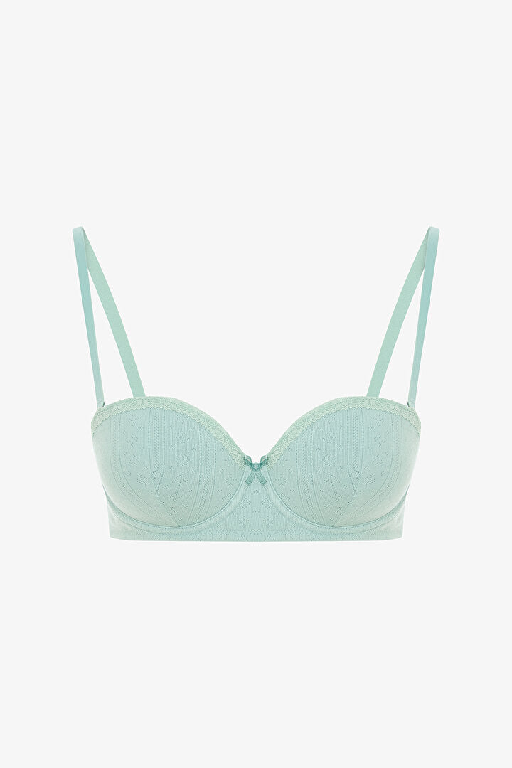 Mint Yeşili Pop Up Pointel Sütyen