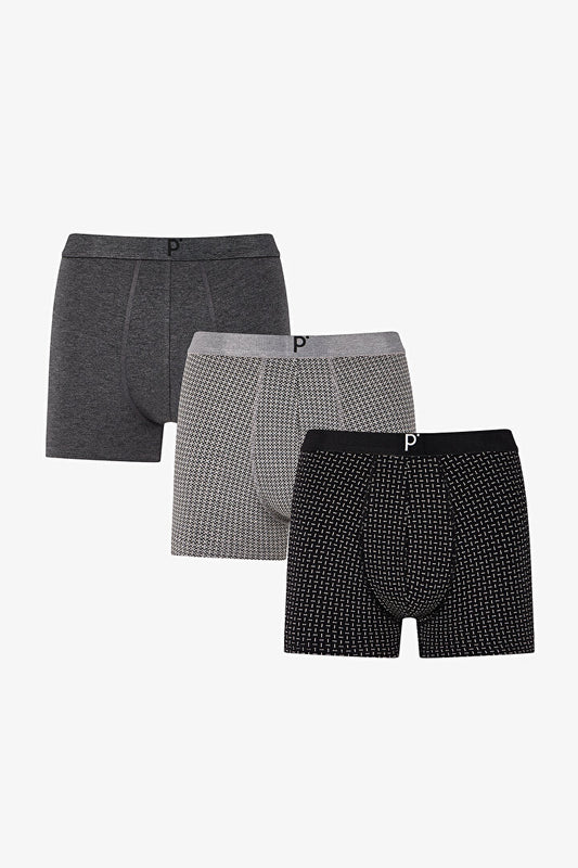 Erkek Renkli Grey Motion Çoklu Boxer