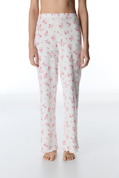 Pembe Blossom Pointel Pant Pijama Altı