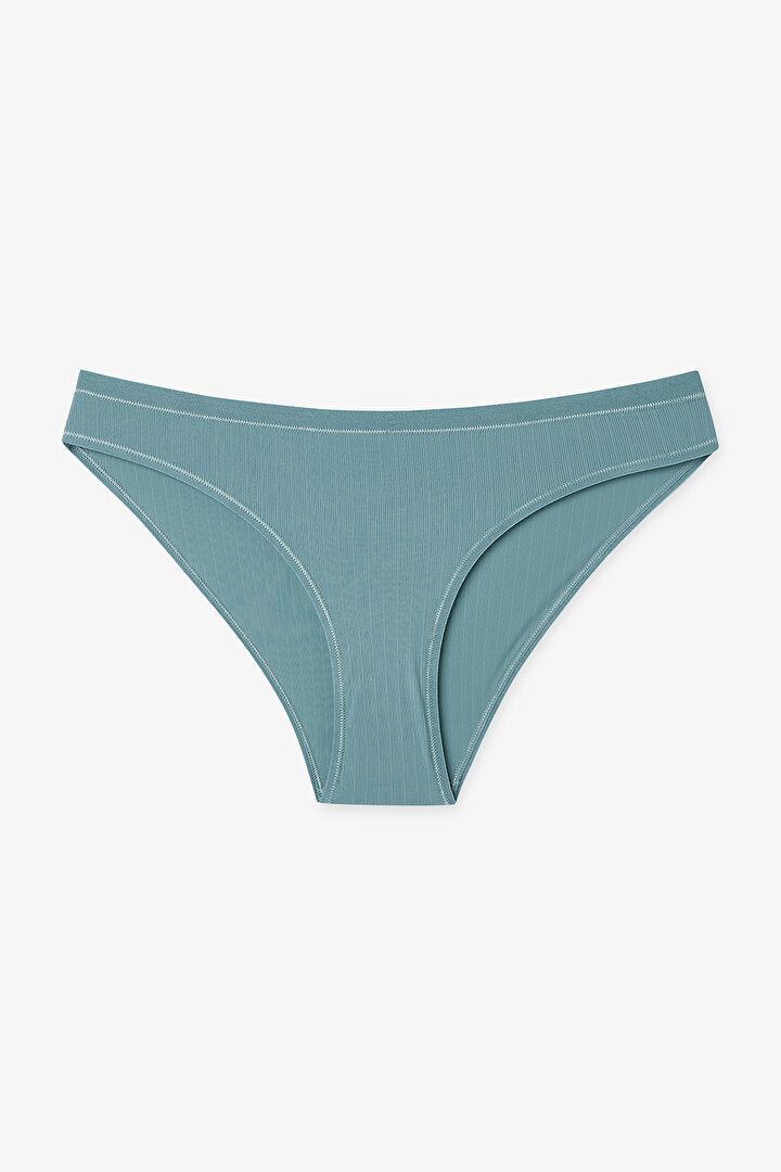 Koyu Gri Essentials Normal Bel Slip Külot