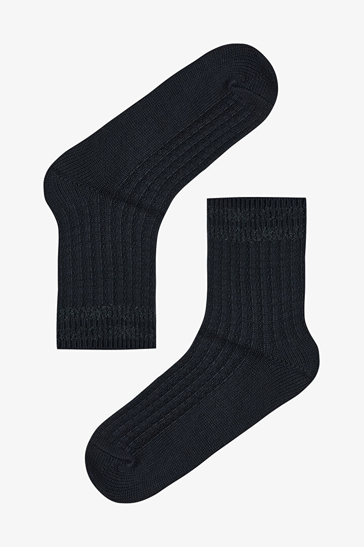 Peluş Ribli Kalın Soket Çorap