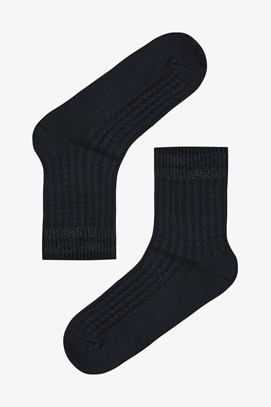 Peluş Ribli Kalın Soket Çorap