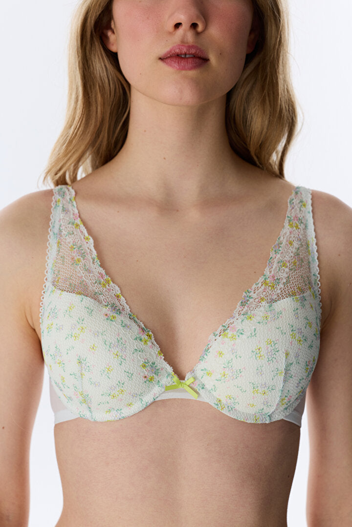 Açık Mint Freya Floral Sütyen