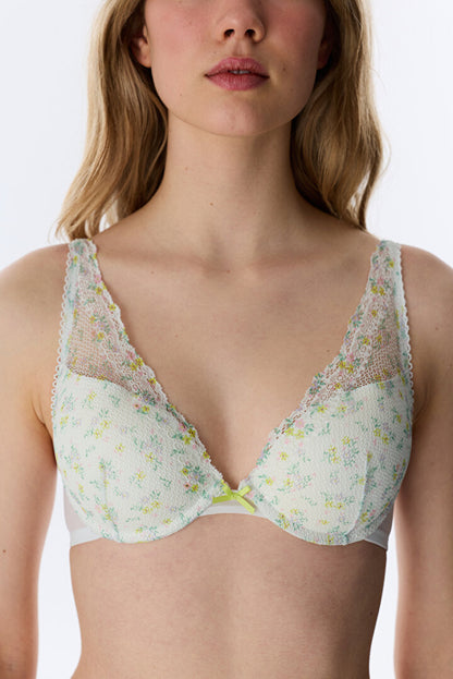 Açık Mint Freya Floral Sütyen