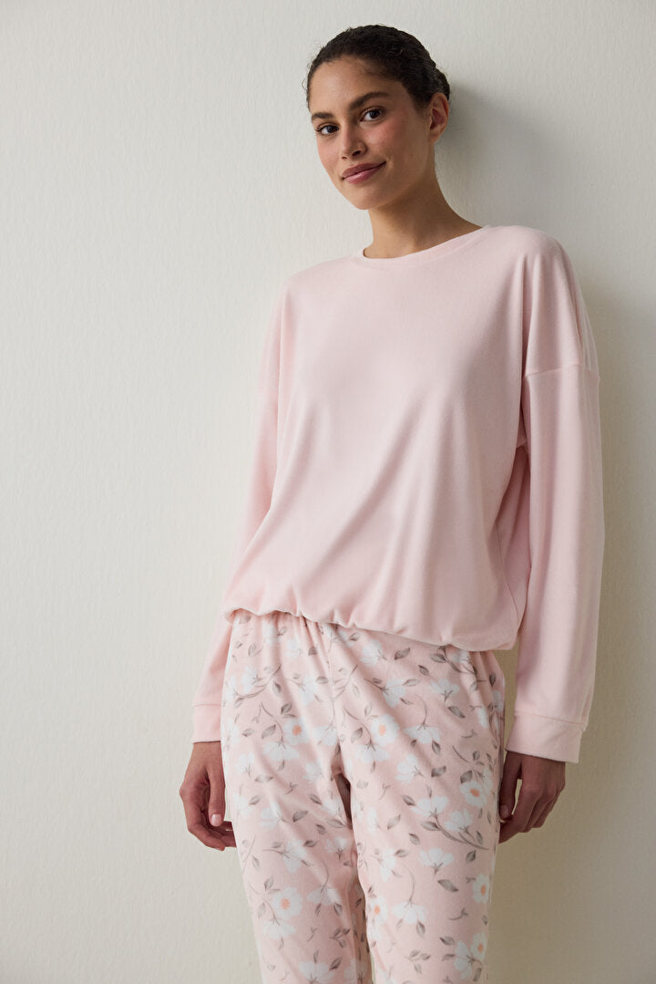 Açık Pembe Ellie Termal Etkili Pijama Üstü