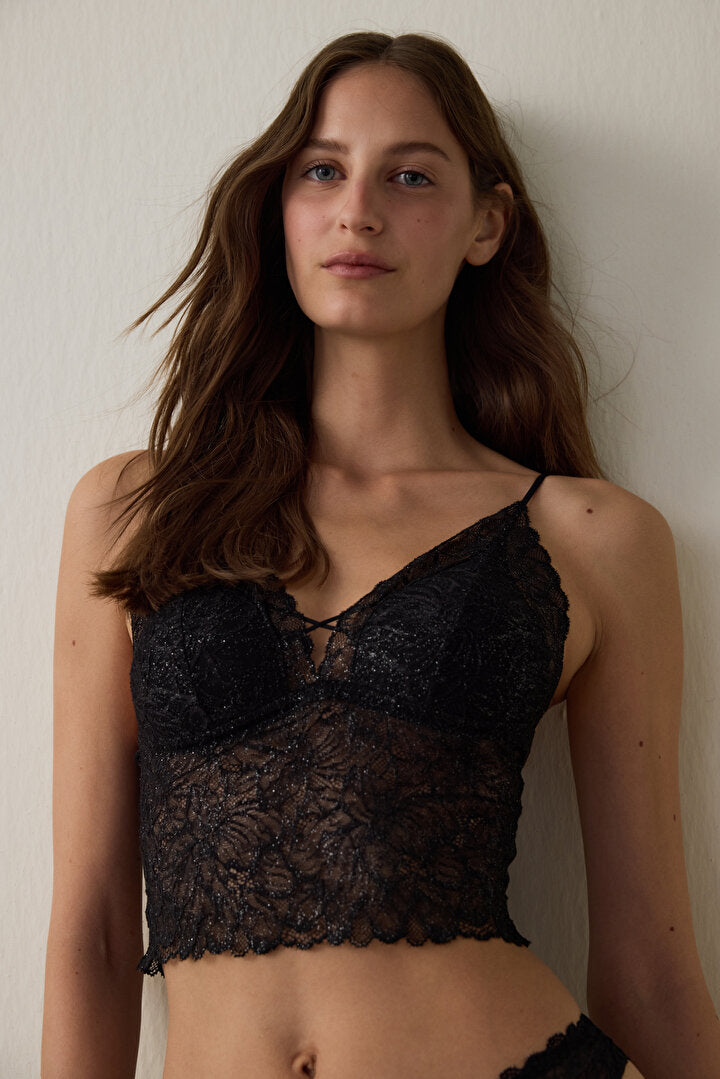 Siyah Luna Lace Sütyenlet