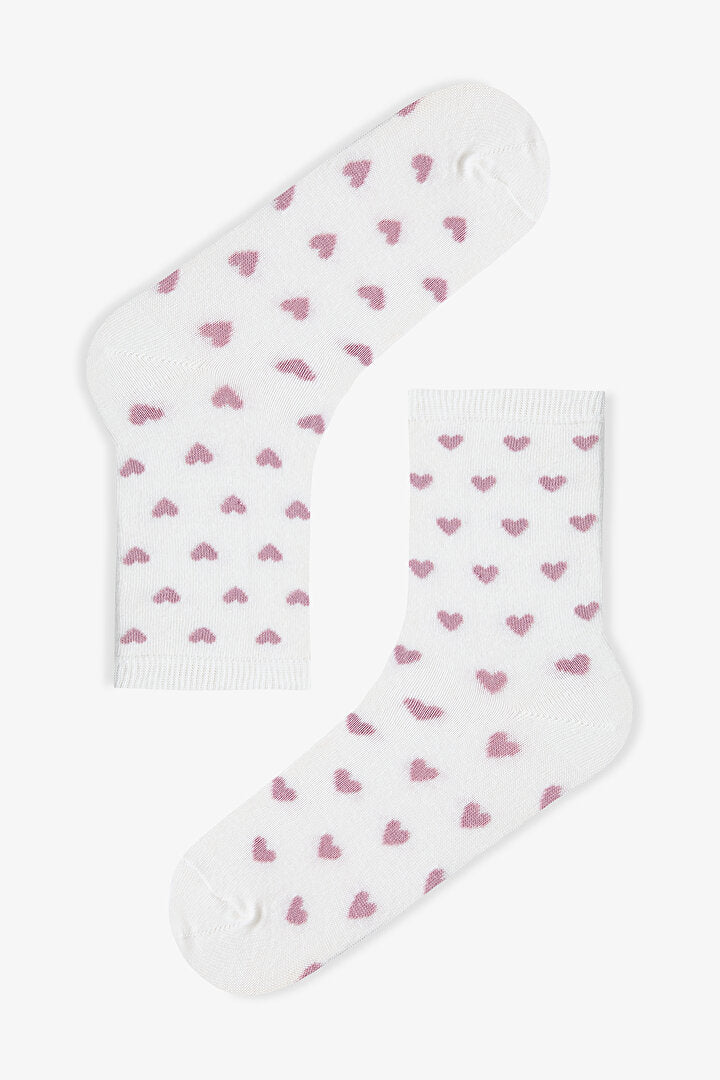 Rose Heart 5li Soket Çorap