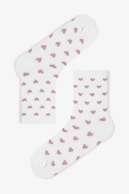 Rose Heart 5li Soket Çorap
