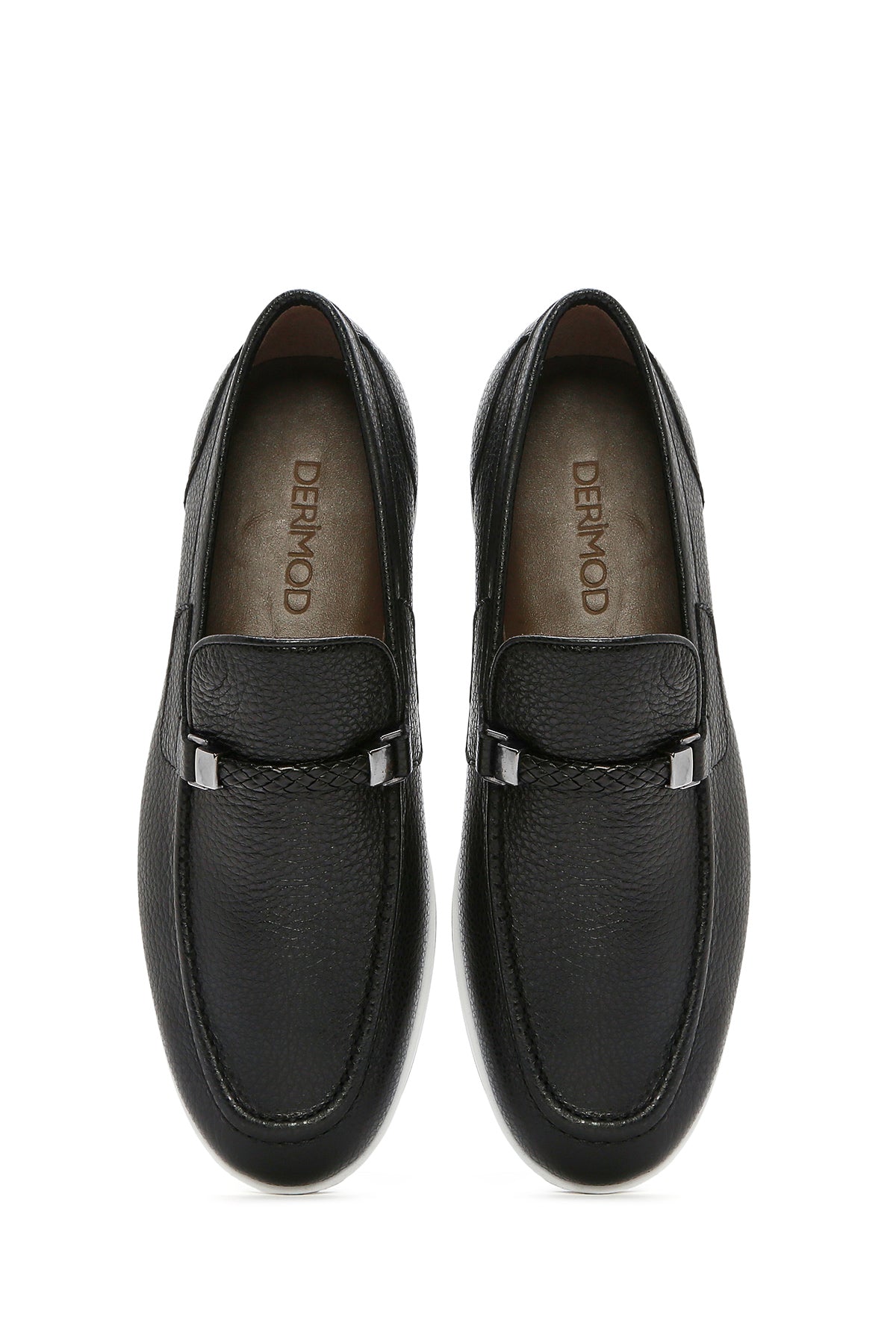 Erkek Siyah Deri Casual Loafer