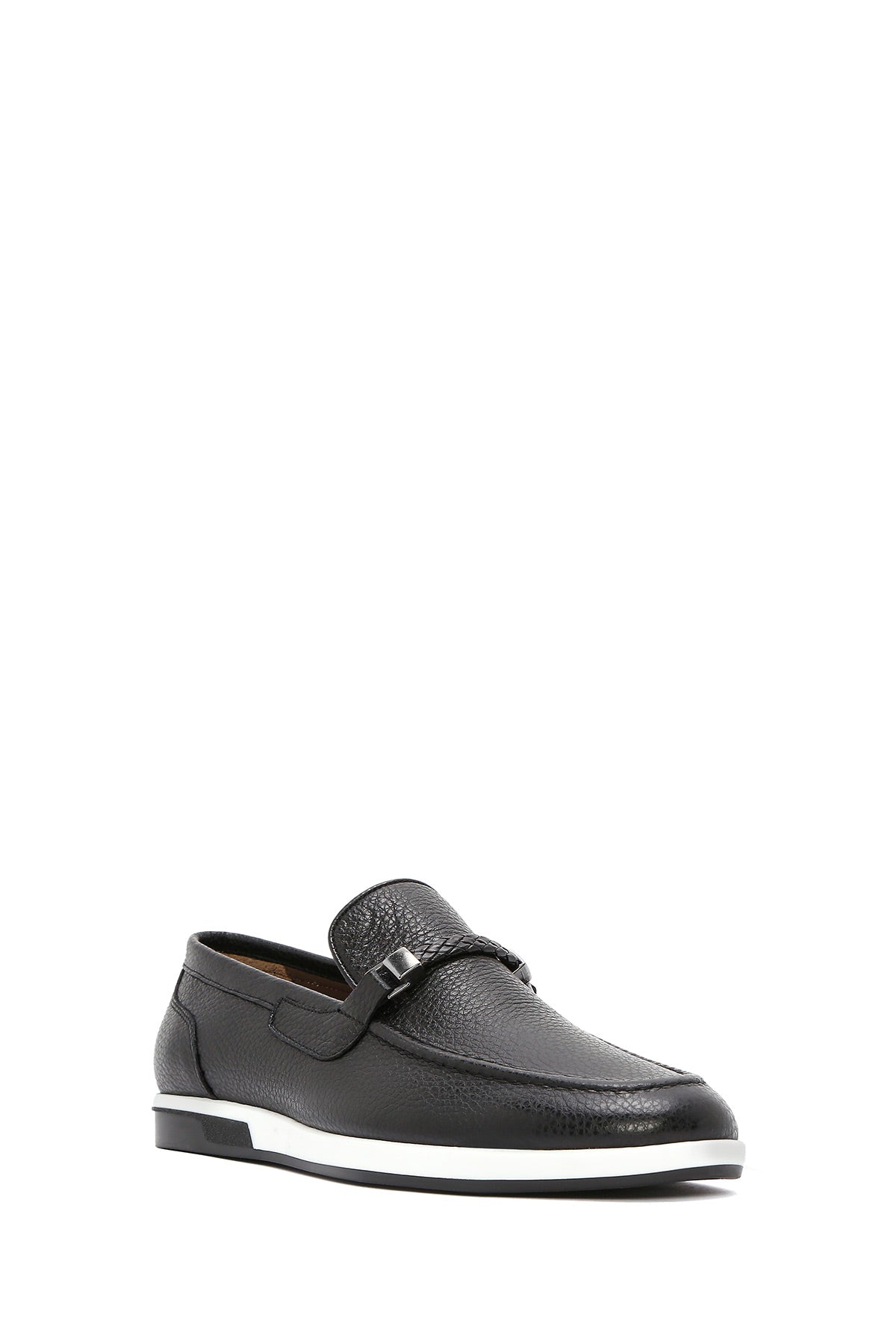 Erkek Siyah Deri Casual Loafer