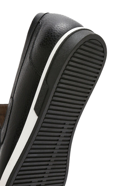Erkek Siyah Deri Casual Loafer
