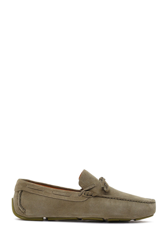 Erkek Yeşil Süet Deri Loafer