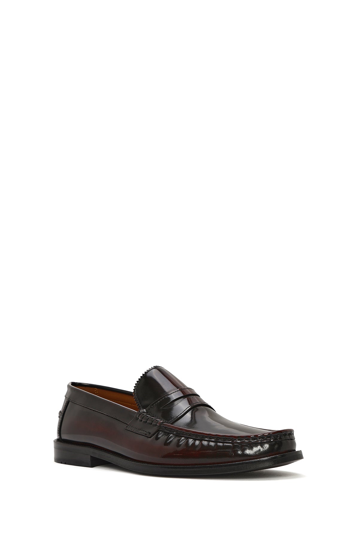 Erkek Bordo Deri Klasik Loafer