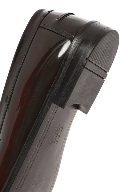 Erkek Bordo Deri Klasik Loafer