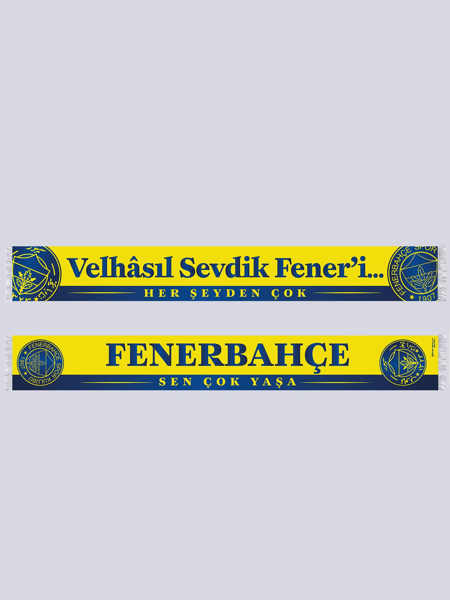 Fenerbahçe Sarı Velhasıl Sevdik Feneri Unisex Şal