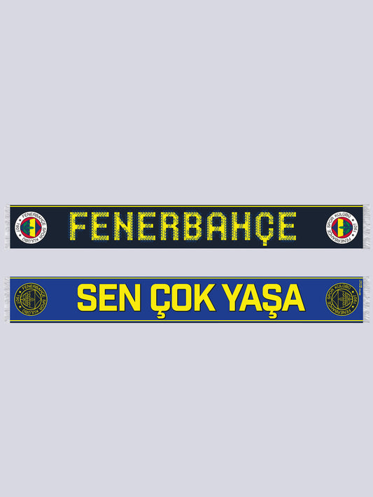 Fenerbahçe Sarı Lacivert Sen Çok Yaşa Unisex Şal