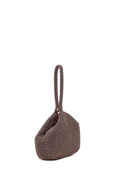 Kadın Bronz Taşlı Mini Abiye Çanta