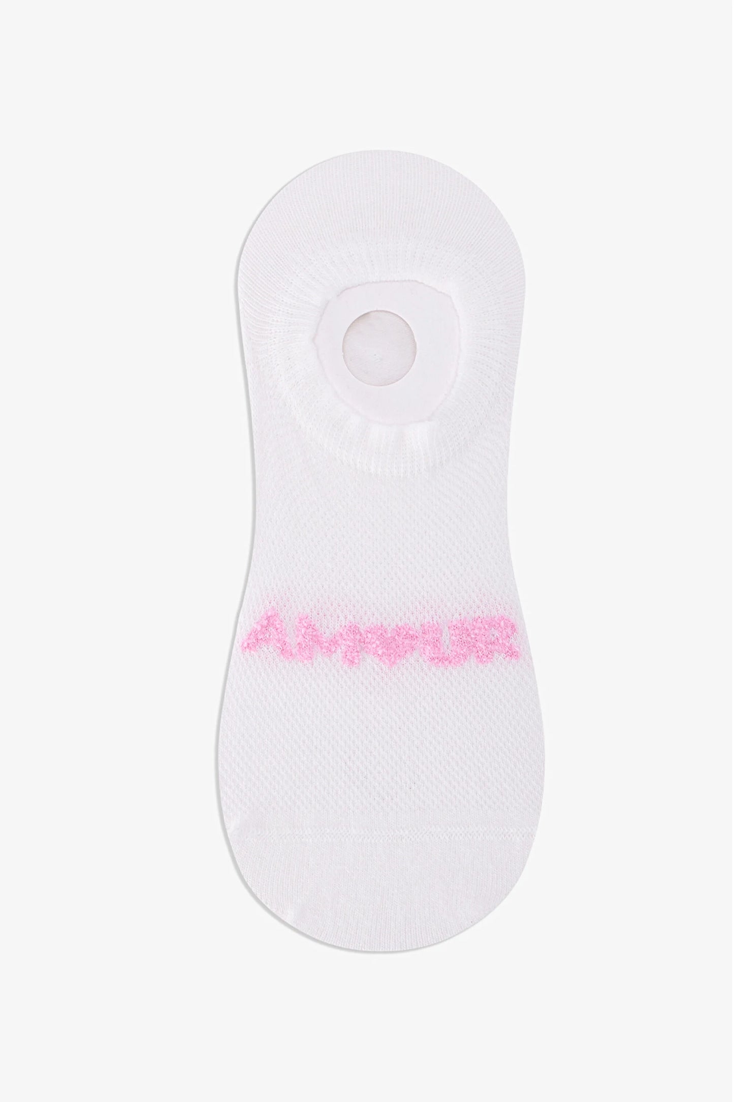 3 Çift Burun Dikişsiz Pamuklu Renkli Amour Slogan Desenli Sneaker Çorap