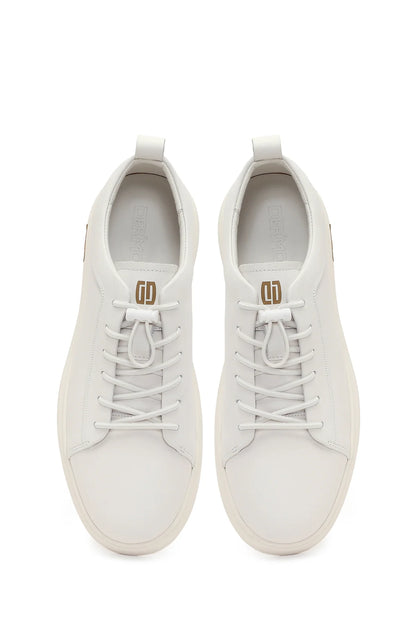 Erkek Beyaz Deri Sneaker