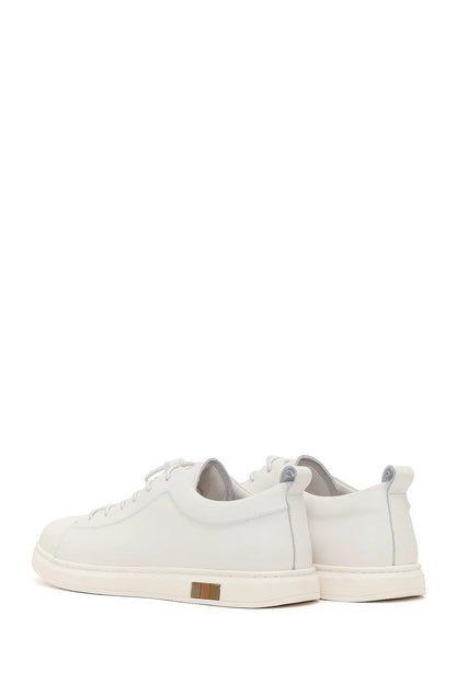 Erkek Beyaz Deri Sneaker