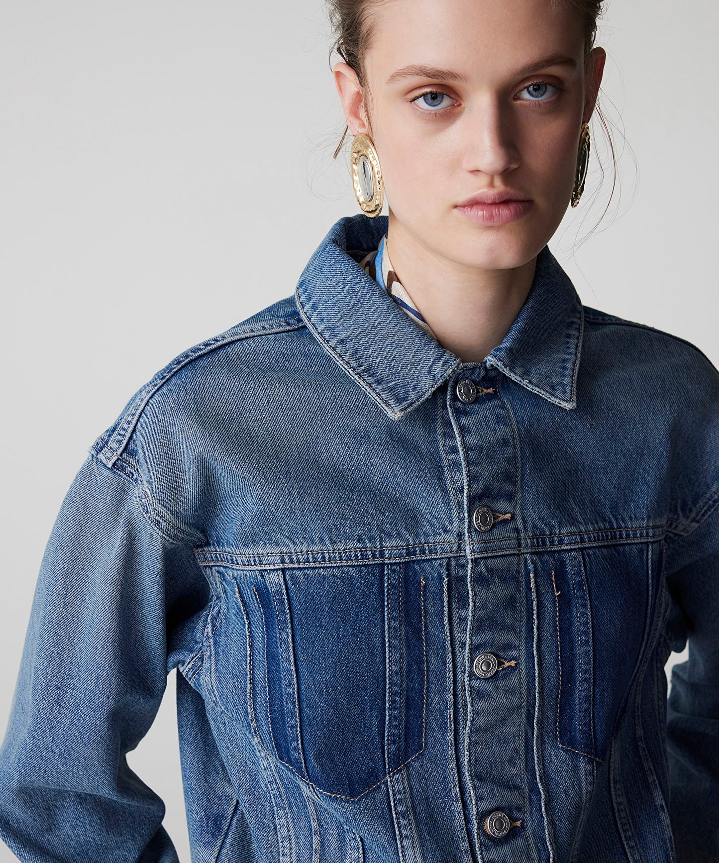 Raw Edge Denim Ceket