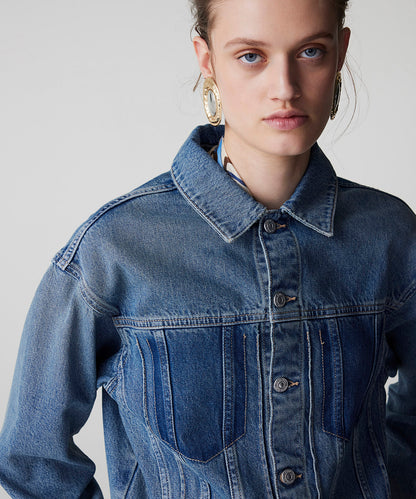 Raw Edge Denim Ceket