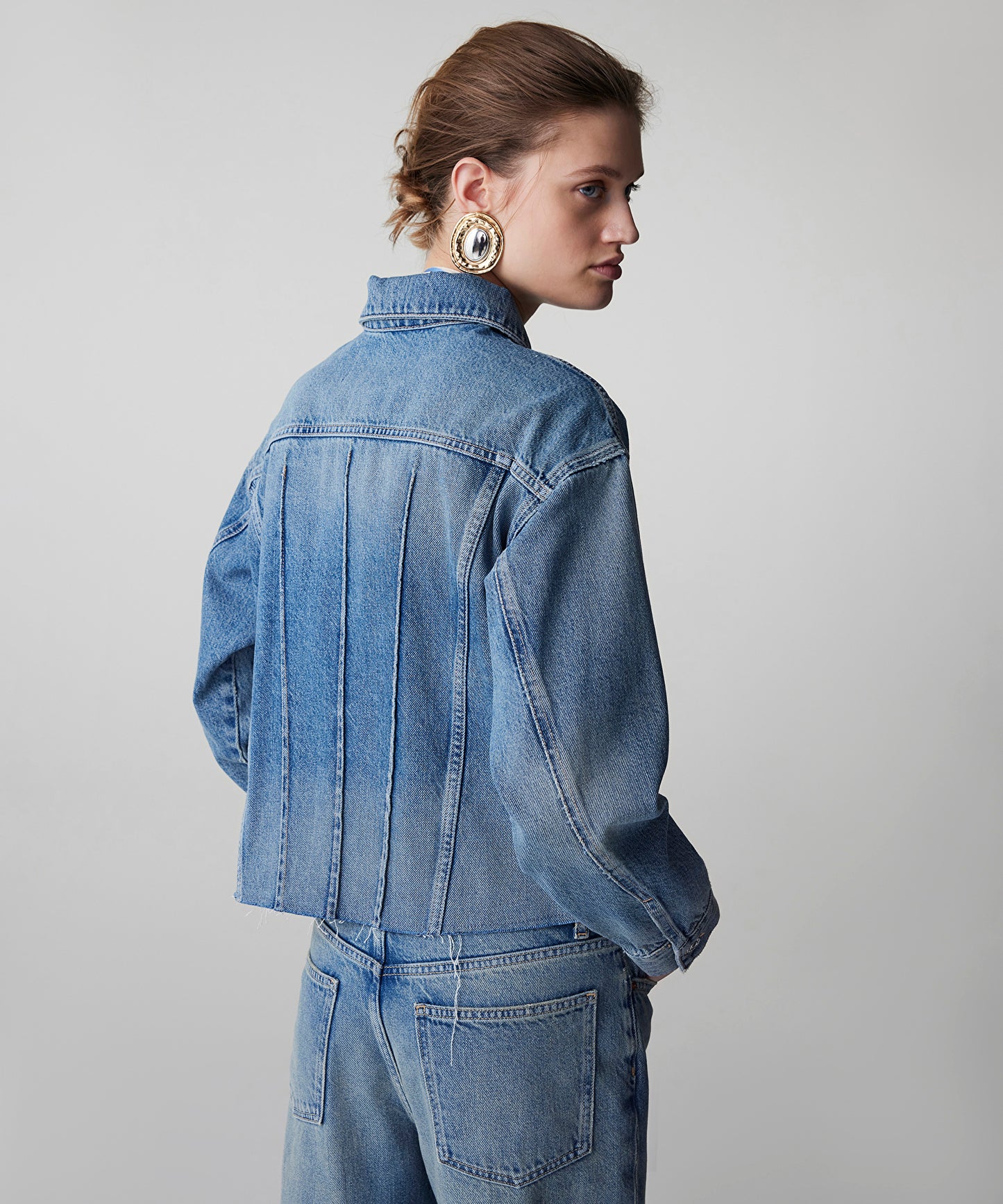 Raw Edge Denim Ceket