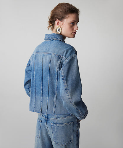 Raw Edge Denim Ceket