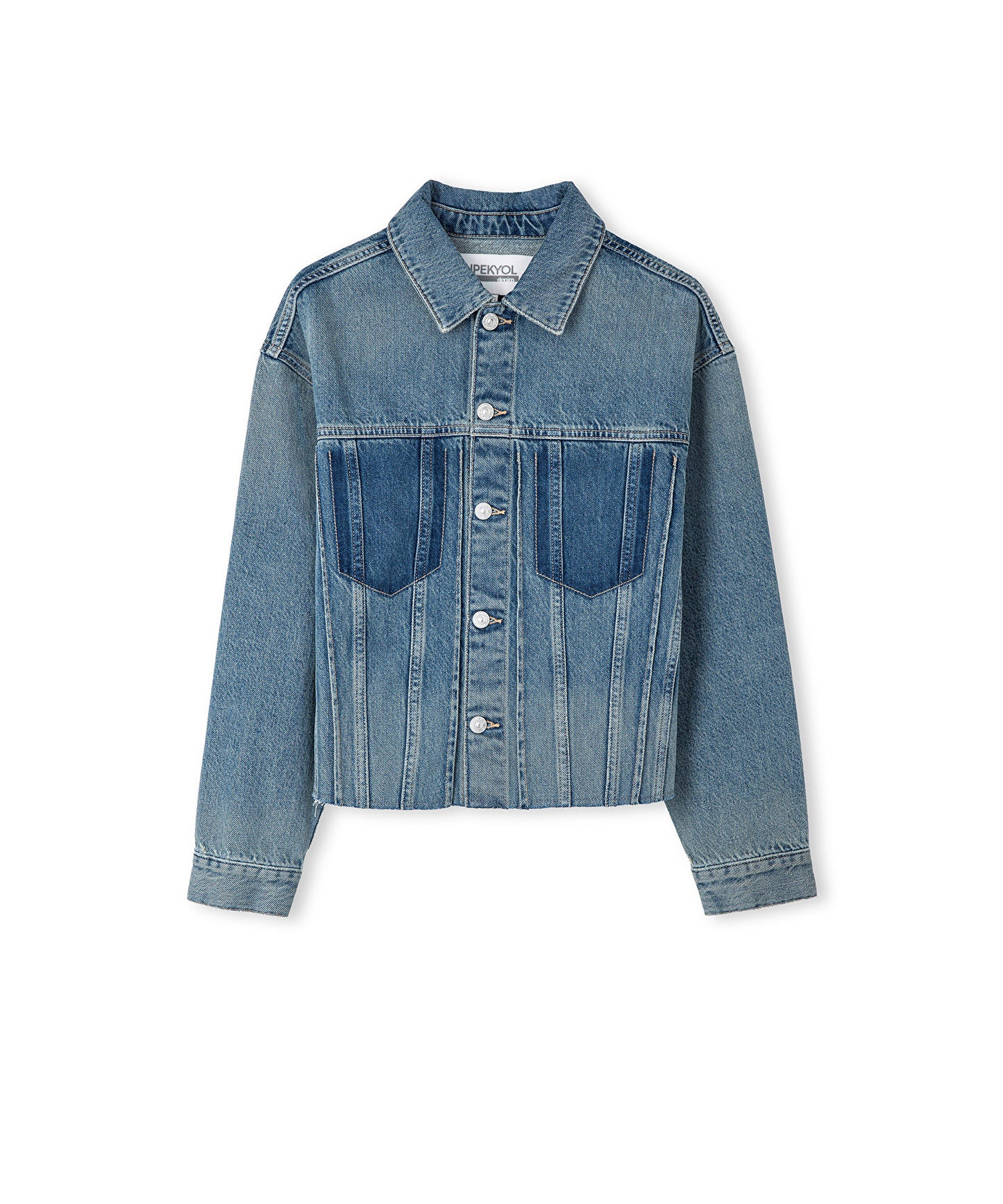 Raw Edge Denim Ceket