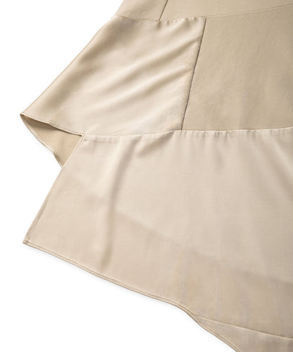 Kumaş Mix Asimetrik Elbise