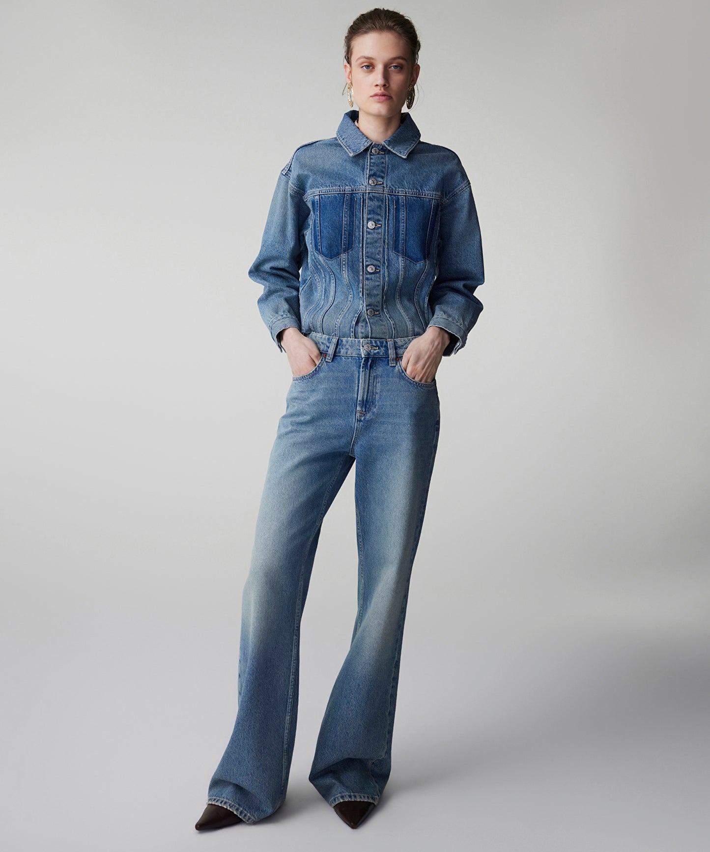 Wide Leg Jean Pantolon