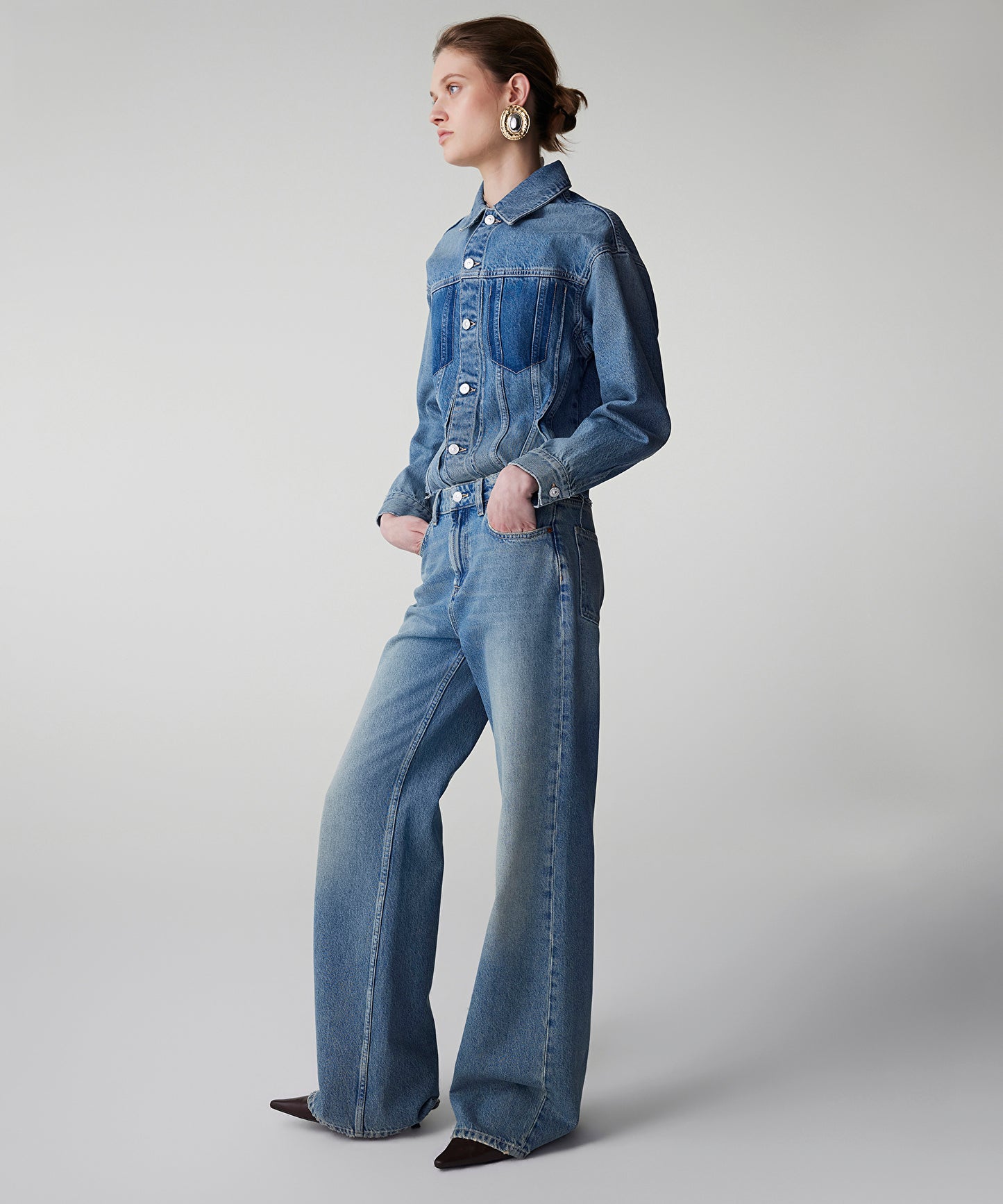 Wide Leg Jean Pantolon