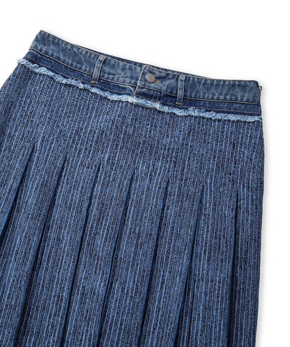 Denim Mix Triko Etek