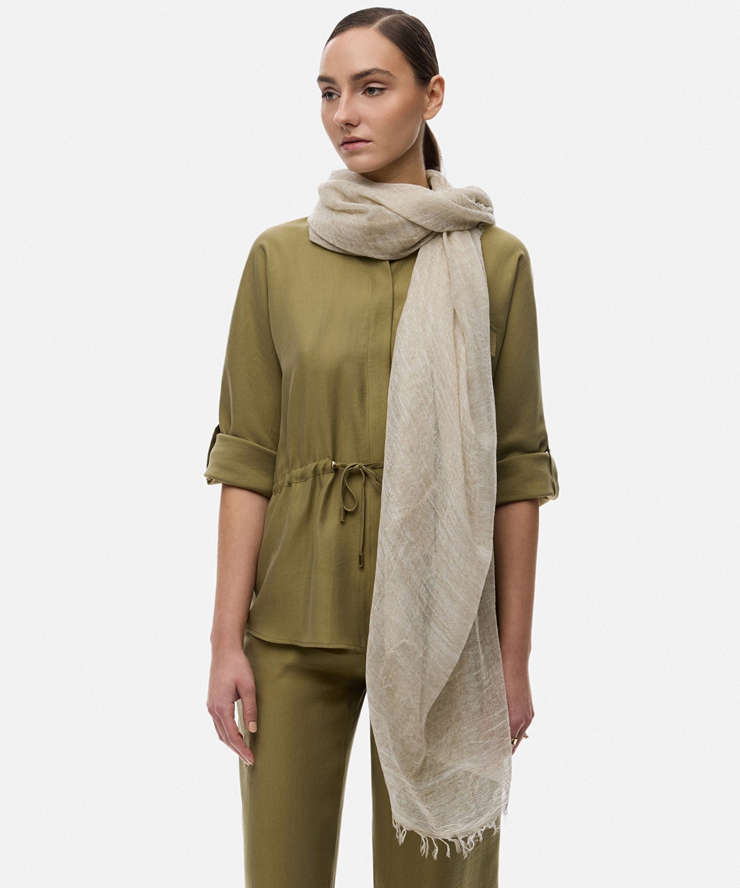Raw Edge Basic Şal