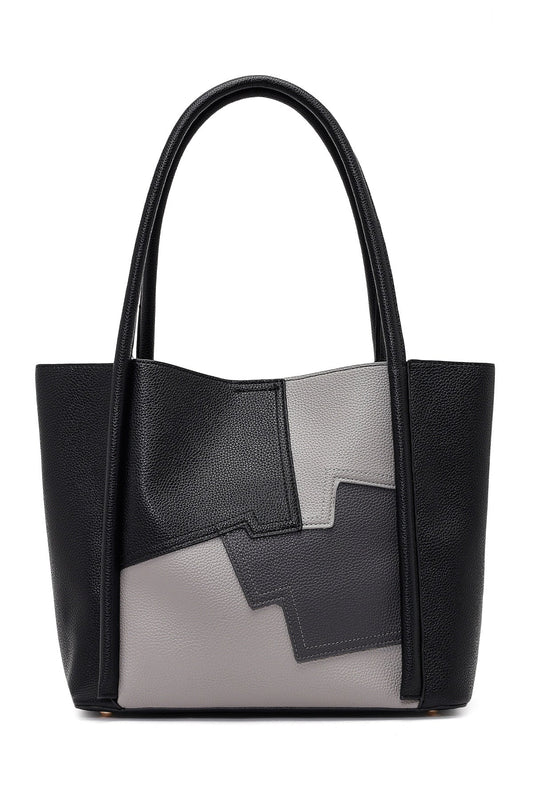 Kadın Siyah Baskılı Omuz Çantası