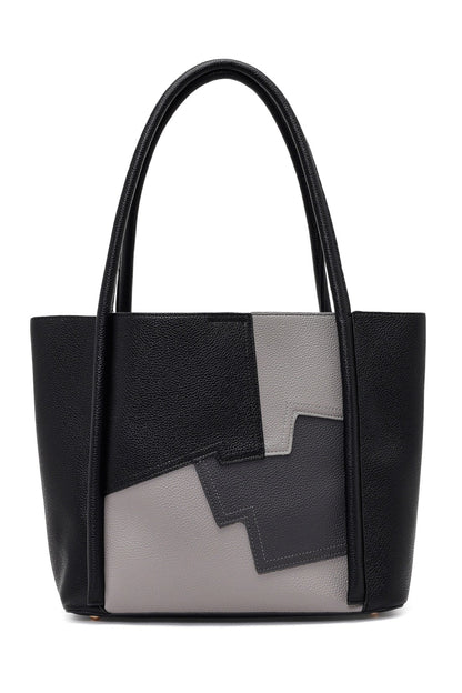 Kadın Siyah Baskılı Omuz Çantası