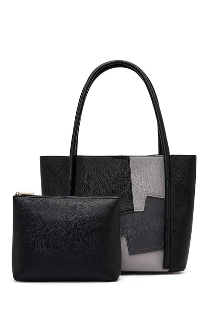 Kadın Siyah Baskılı Omuz Çantası