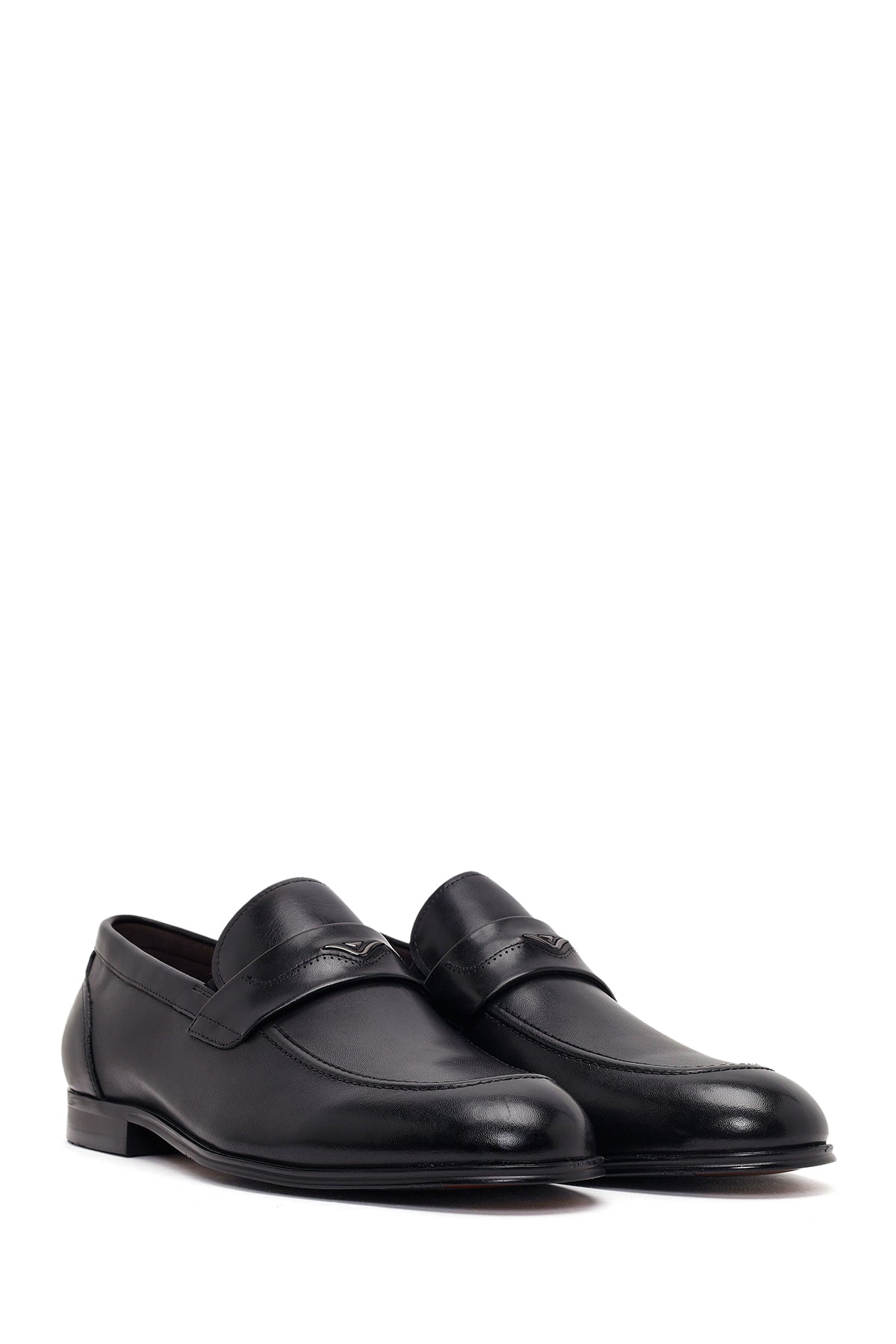 Erkek Siyah Deri Klasik Loafer