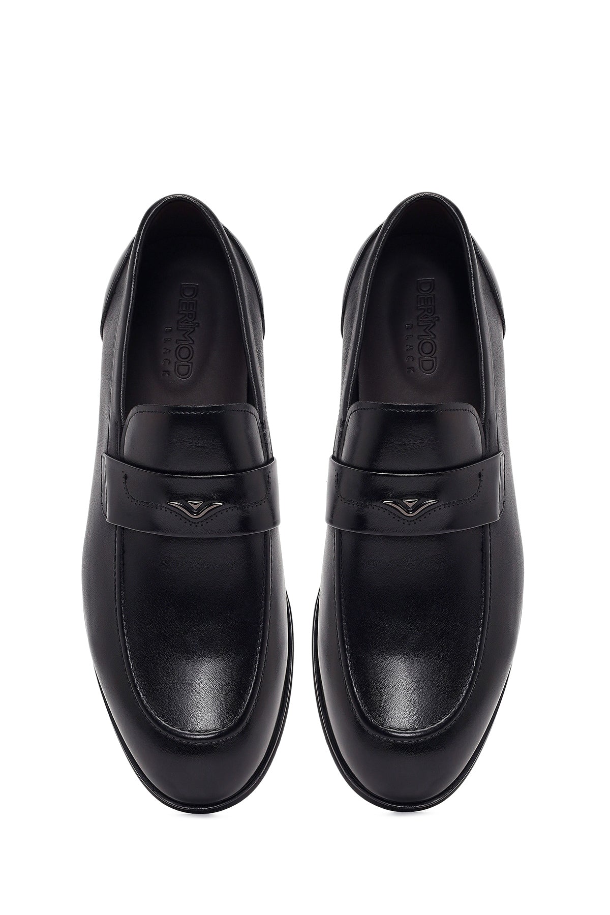 Erkek Siyah Deri Klasik Loafer
