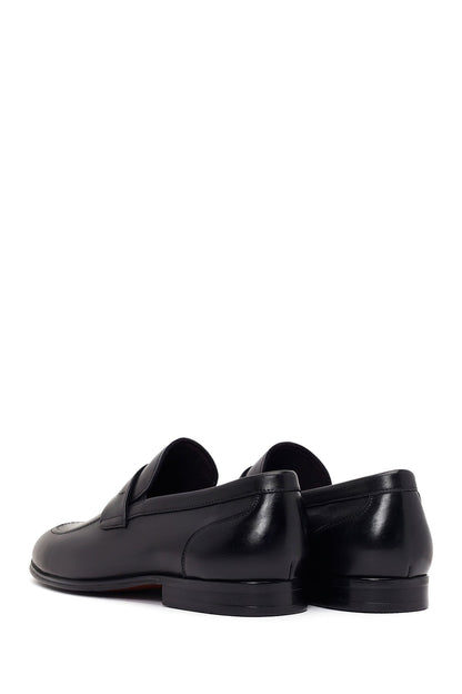 Erkek Siyah Deri Klasik Loafer