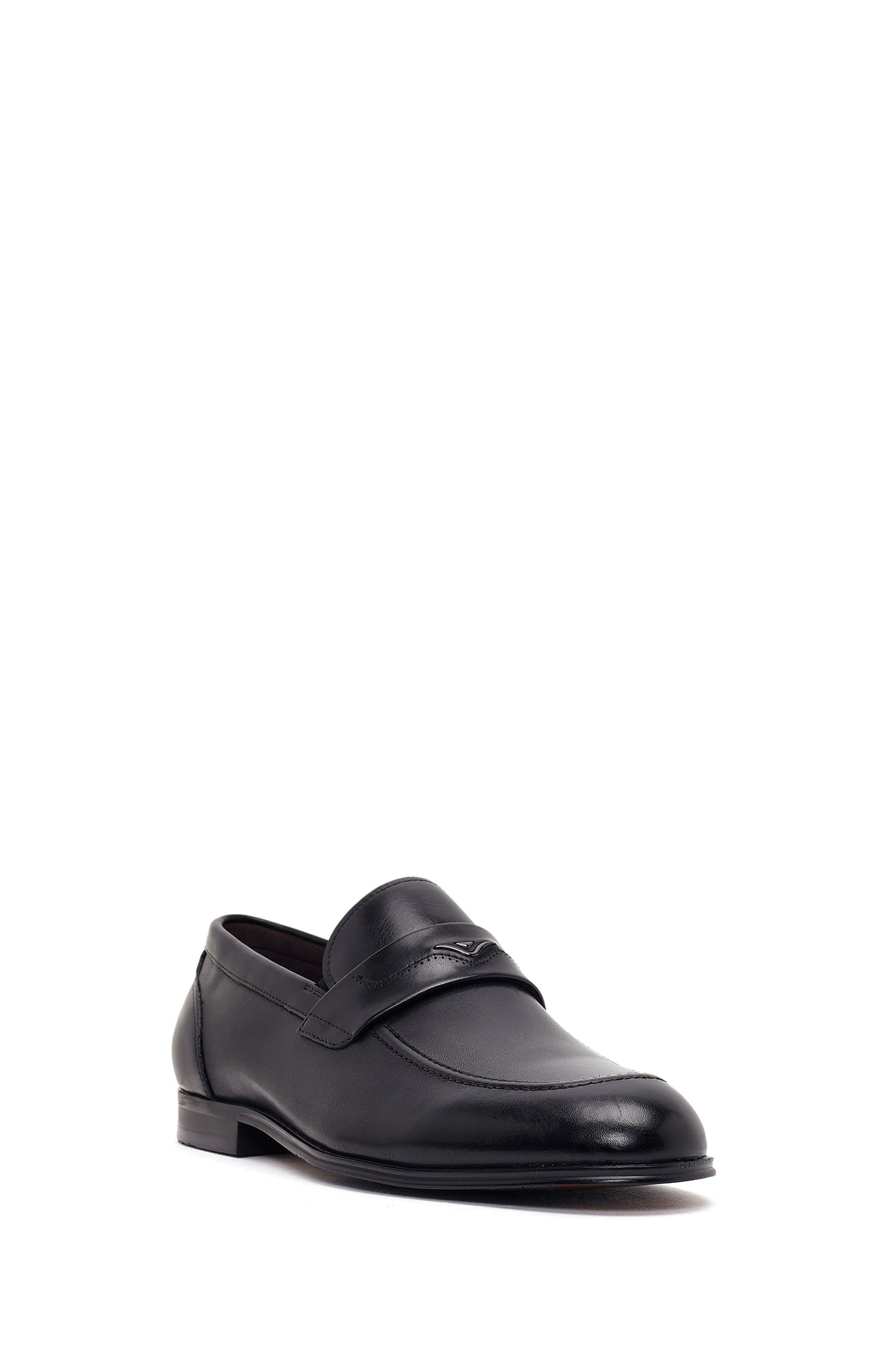 Erkek Siyah Deri Klasik Loafer
