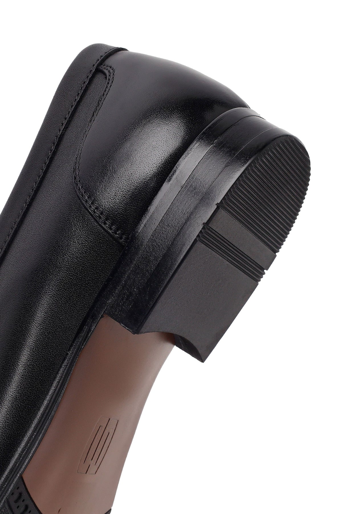 Erkek Siyah Deri Klasik Loafer
