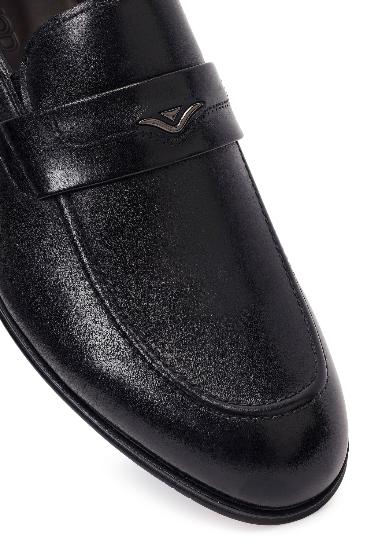 Erkek Siyah Deri Klasik Loafer
