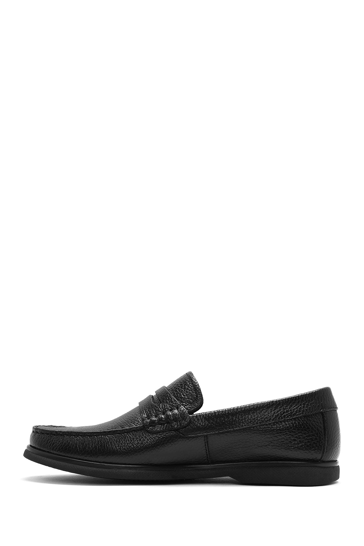 Erkek Siyah Deri Loafer