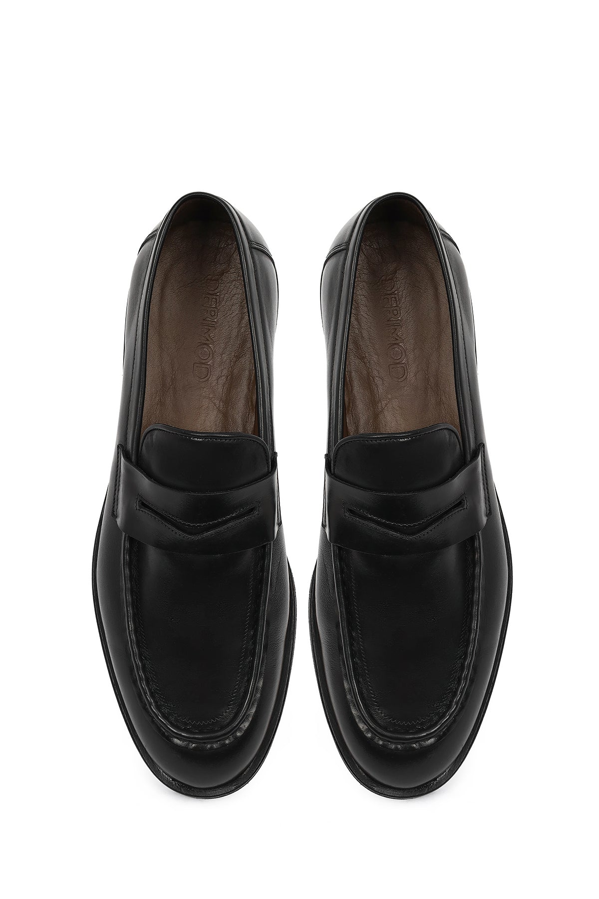 Erkek Siyah Deri Klasik Loafer