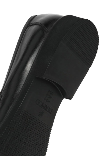 Erkek Siyah Deri Klasik Loafer