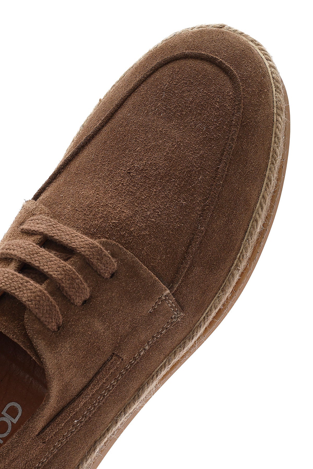 Erkek Vizon Bağcıklı Süet Deri Casual Ayakkabı