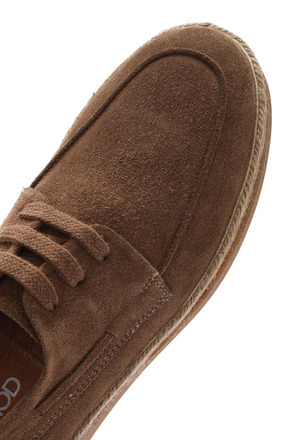 Erkek Vizon Bağcıklı Süet Deri Casual Ayakkabı