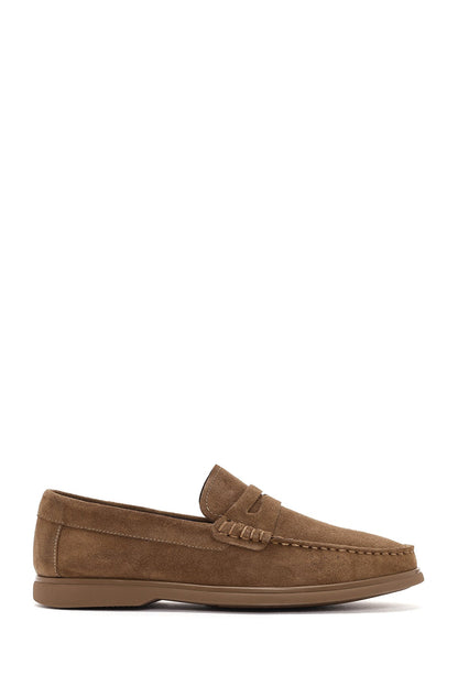 Erkek Vizon Süet Deri Loafer